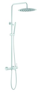 Изображение товара Душевая система Boheme Uno для ванны и душа, верхний душ, ручной душ, белый матовый, 468-MW