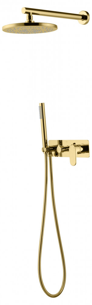 Изображение товара Душевая система Boheme Spectre 454-G верхний и ручной душ золото Италия