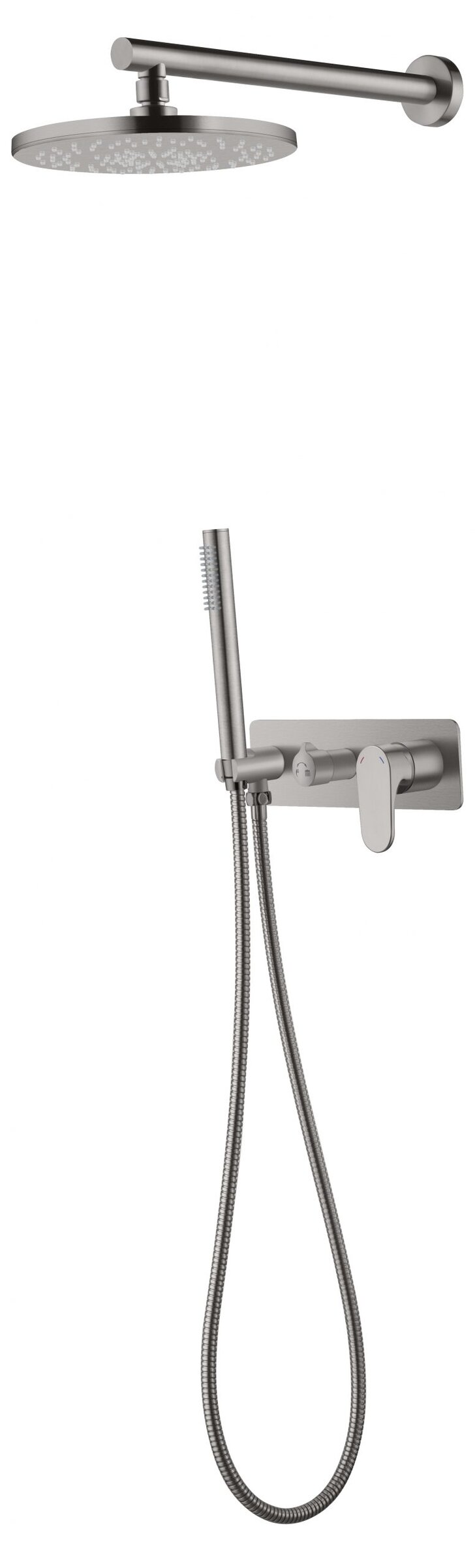 Изображение товара Душевая система Boheme Spectre 454-NB с верхним и ручным душем никель
