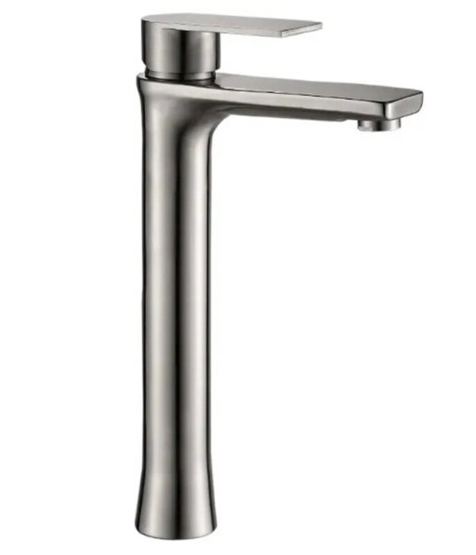 Изображение товара Смеситель для раковины Haiba HB11807 из нержавеющей стали однорычажный горизонтальный монтаж