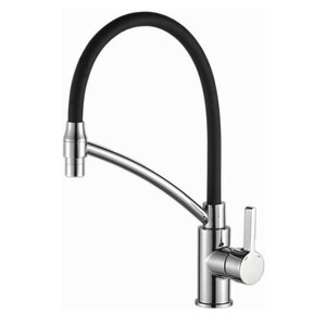 Изображение товара Смеситель для кухонной мойки Haiba, гибкий излив, хром, HB73643-7