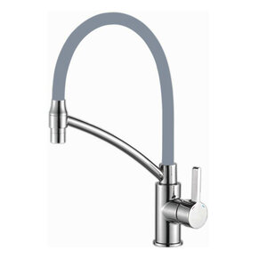 Изображение товара Смеситель для кухонной мойки Haiba, гибкий излив, хром, HB73643-3