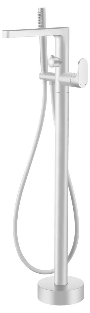 Изображение товара Напольный смеситель для ванны Boheme Spectre 459-MW с ручным душем белый матовый