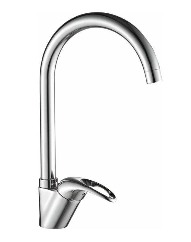 Изображение товара Смеситель для кухонной мойки Haiba HB4615 хром однорычажный с поворотным изливом