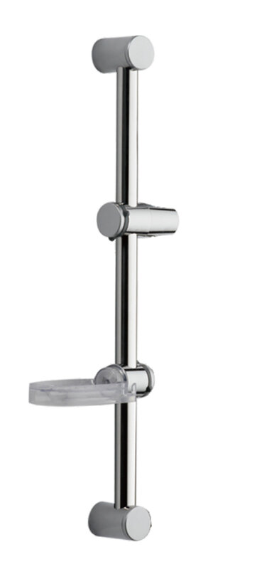 Изображение товара Душевая штанга Haiba HB8005 хром 58 см с мыльницей, вертикальная установка