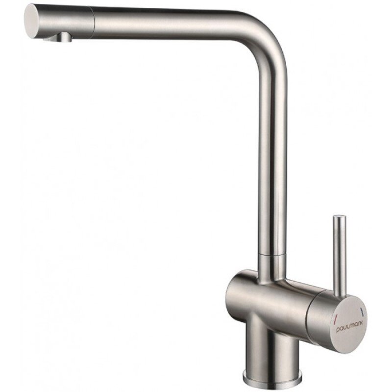 Изображение товара Смеситель Paulmark Spring Sp212067-BS, для кухонной мойки, брашированная сталь Изображение товара Смеситель Paulmark Spring Sp212067-BS, для кухонной мойки, брашированная сталь