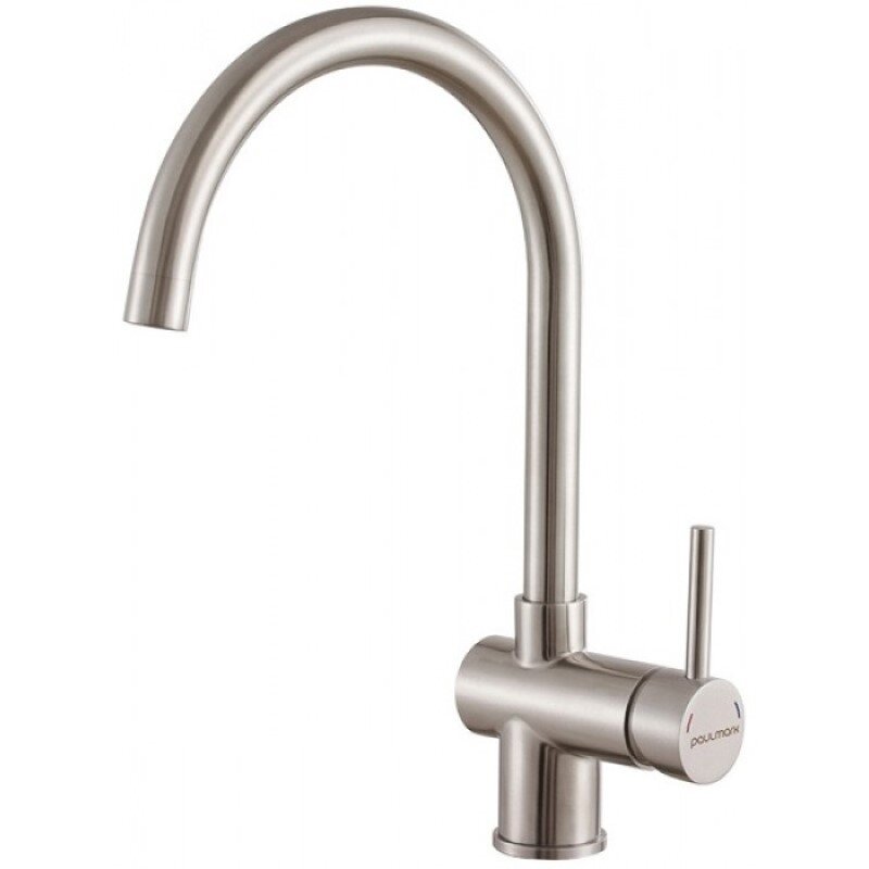 Изображение товара Смеситель Paulmark Bend Be212066-BS, для кухонной мойки, брашированная сталь Изображение товара Смеситель Paulmark Bend Be212066-BS, для кухонной мойки, брашированная сталь