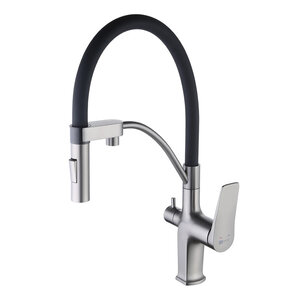 Изображение товара Смеситель Lemark Bronx LM3761GM для кухонной мойки, графит