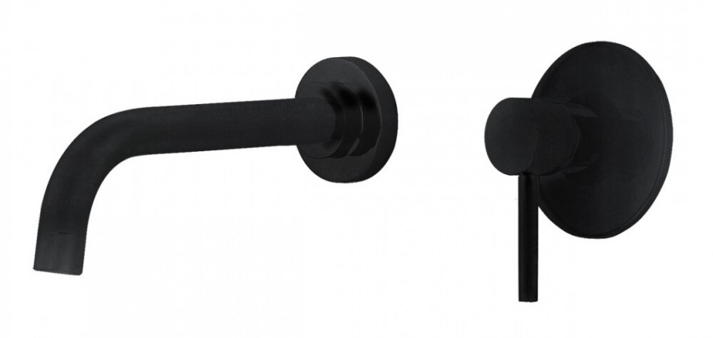 Изображение товара Смеситель для раковины Abber Wasser Kreis AF8112B скрытый монтаж черный матовый