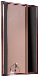 Изображение товара Зеркало Armadi Art Monaco 70 см с подсветкой, бордовый, хром, 566-RCR