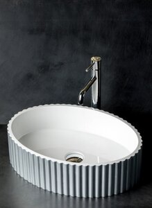 Изображение товара Раковина Armadi Art Canale 878-S 50 см накладная овальная серебро