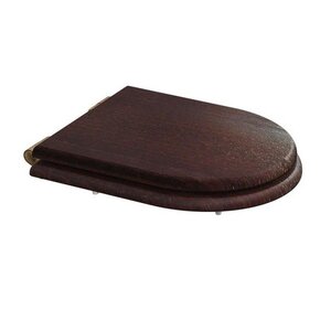 Изображение товара Крышка-сиденье Caprigo York KFm-YB-B039, коричневая, фурнитура бронза, с микролифтом (УК040596)