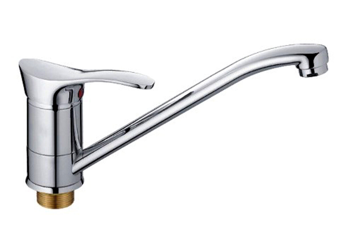 Изображение товара Смеситель для кухонной мойки Cron CN4901 хром однорычажный вращающийся излив