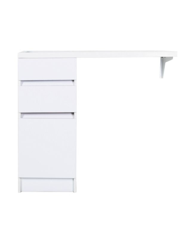 Изображение товара Тумба с раковиной под стиральную машину Orange Optima, белая, напольная, 100 см