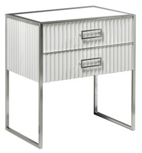 Изображение товара Тумба под раковину Armadi Art Monaco 80 см напольная белая с хромом