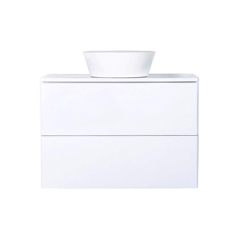 Изображение товара Тумба с раковиной Orange Otto, 75 см, подвесная, столешница МДФ, белый, Ot-75TuMDF+B08-360W