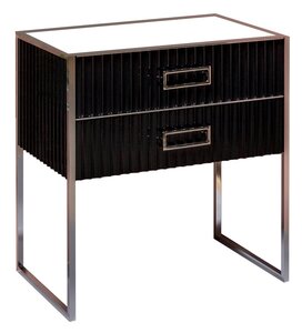 Изображение товара Тумба под раковину Armadi Art Monaco 80 см черная с хромом