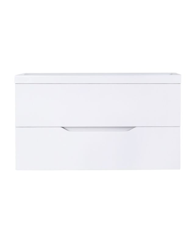 Изображение товара Тумба с раковиной Orange Line Li-100Tuw+RA100 подвесная белый матовый