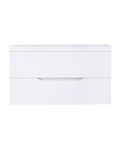 Изображение товара Тумба с раковиной Orange Line, Li-100Tuw+RA100, подвесная, белый матовый Soft Touch