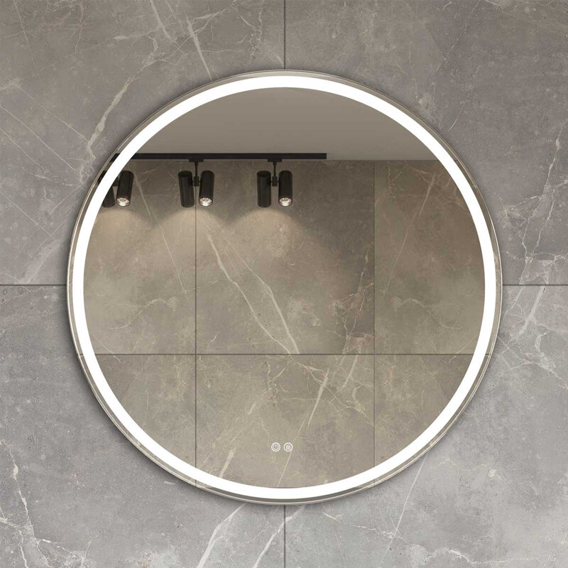 Изображение товара Зеркало Vincea 80х80см, LED c сенсорным выключателем, диммером и с функцией антизапотевания, VLM-3DE800-2