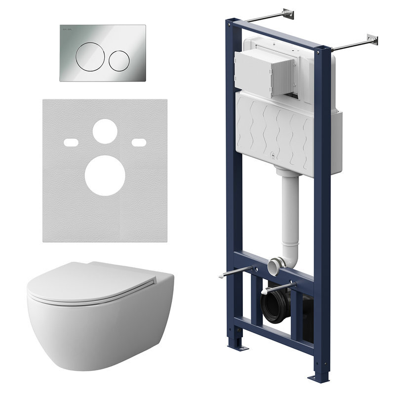 Изображение товара Инсталляция Am.Pm Awe с подвесным унитазом IS49051.111700 и микролифтом