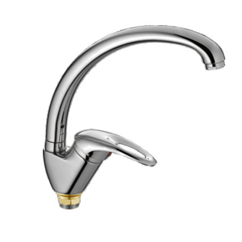 Изображение товара Смеситель для кухонной мойки Cron хром CN4103-2 однорычажный с поворотным изливом