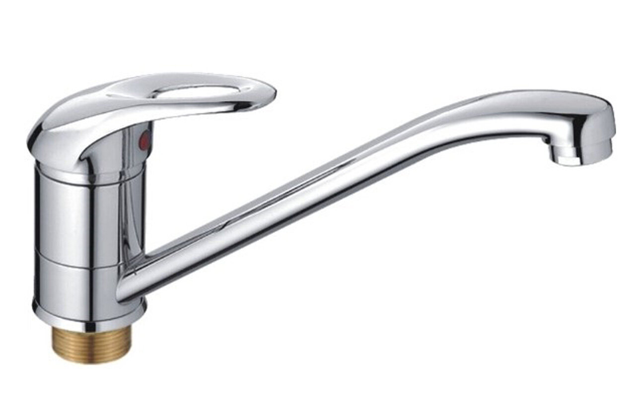 Изображение товара Смеситель для кухонной мойки Cron CN4903 хром однорычажный с поворотным изливом