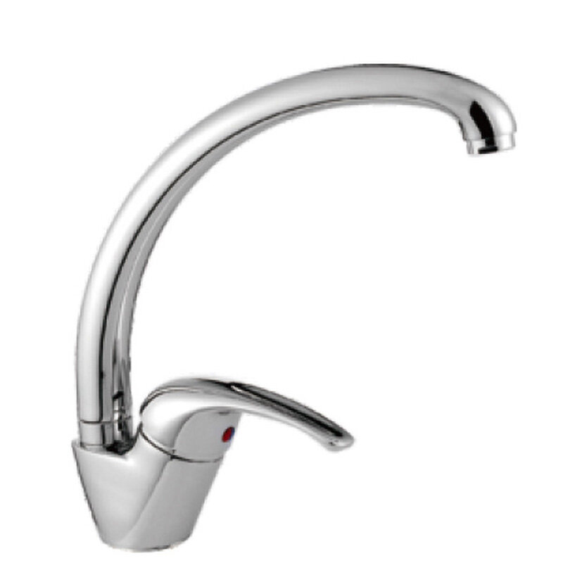 Изображение товара Смеситель для кухонной мойки Cron CN4129 хром однорычажный с поворотным изливом