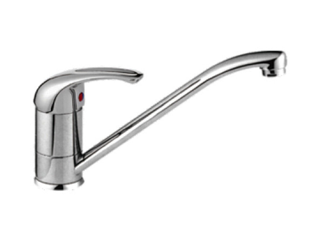 Изображение товара Смеситель Cron CN4229 для кухонной мойки, хром, однорычажное управление, 20.5 см излив