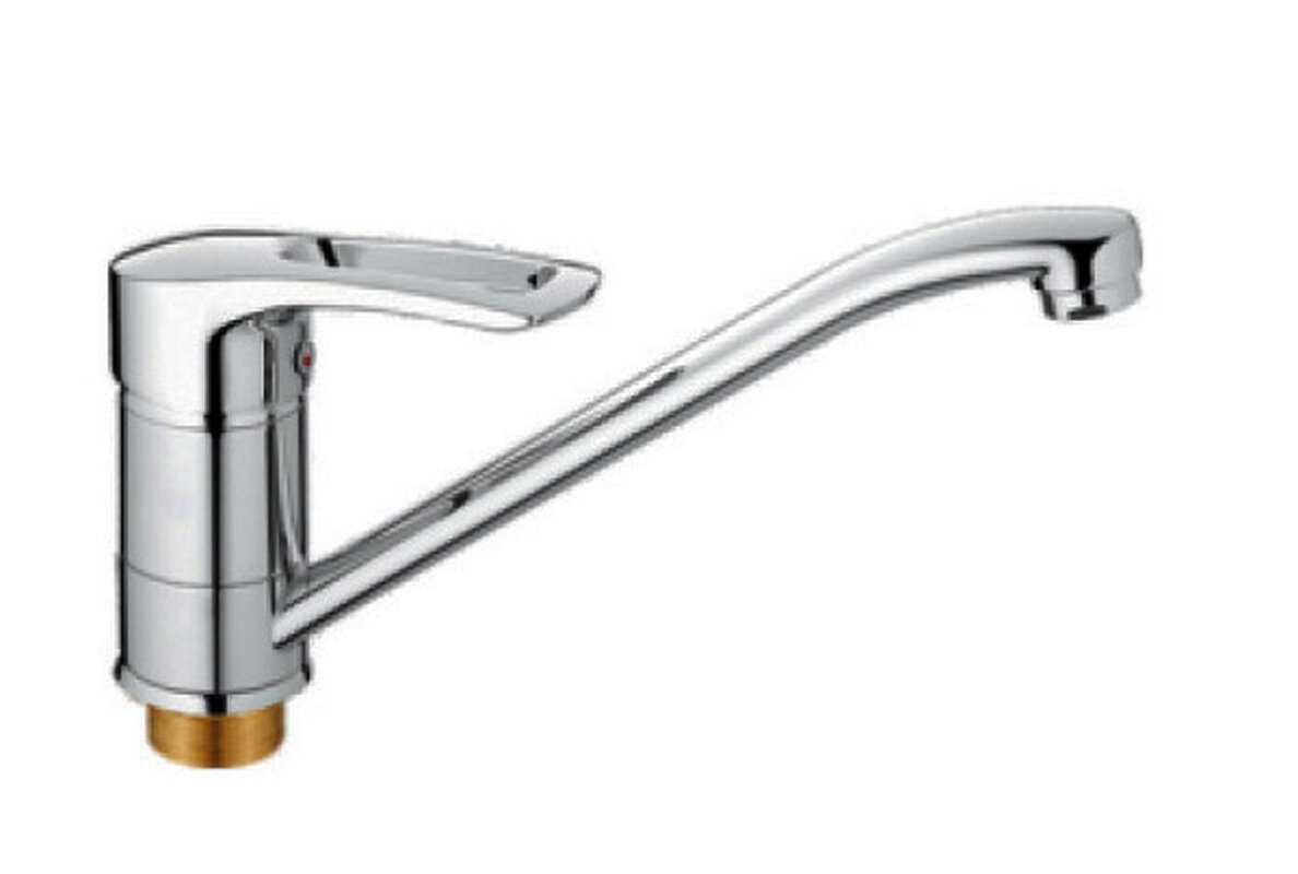 Изображение товара Смеситель для кухонной мойки Cron хром CN4966 однорычажный с поворотным изливом