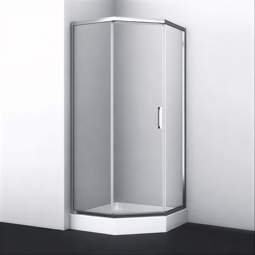 Изображение товара Душевой уголок WasserKRAFT Naab 86S 86S11, 90 х 90 см, профиль хром, стекло прозрачное, с открытием двери вовнутрь