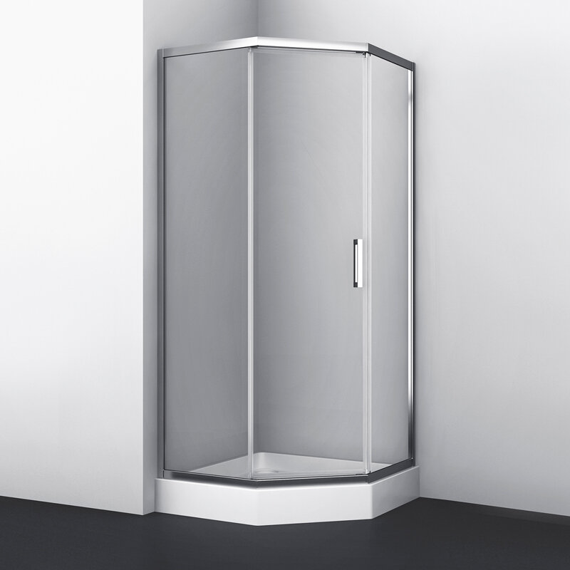 Изображение товара Душевой уголок WasserKRAFT Naab 86S 100x100 см, пятиугольная, хром, прозрачное стекло