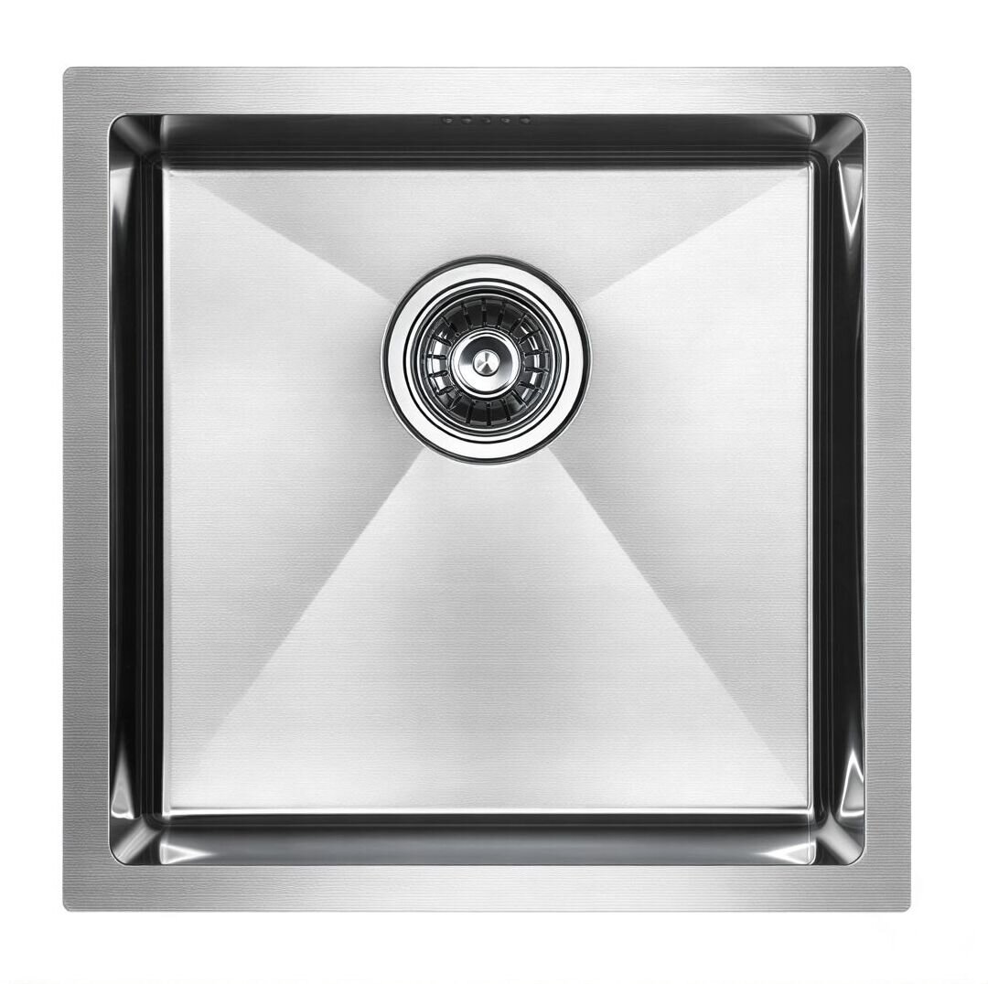 Изображение товара Мойка кухонная Paulmark Gerberg PM254444-BS, 44 см, брашированная нержавеющая сталь Изображение товара Мойка кухонная Paulmark Gerberg PM254444-BS, 44 см, брашированная нержавеющая сталь