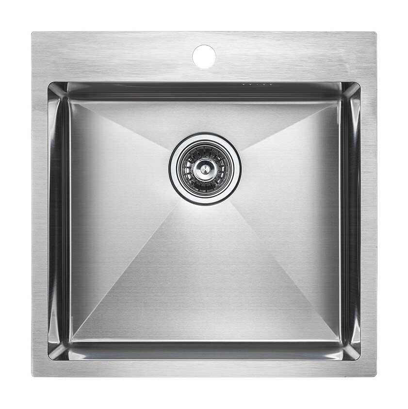 Изображение товара Мойка кухонная Paulmark Kroner 51, PM215151-BS, брашированная нержавеющая сталь