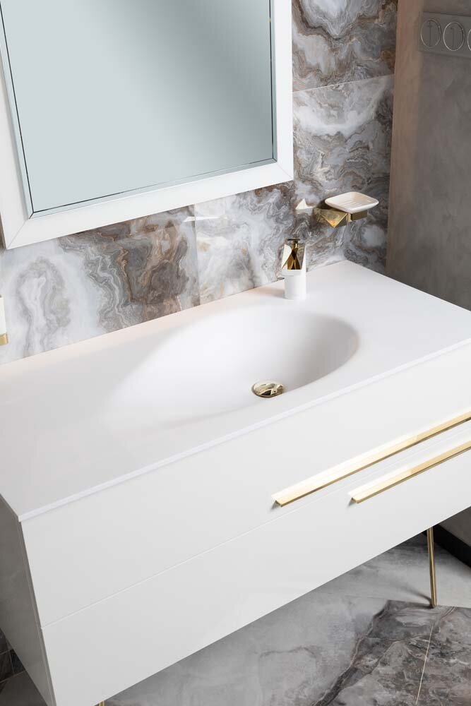 Изображение товара Раковина Armadi Art NeoArt Corian Drop 858-080 81 см, белый Изображение товара Раковина Armadi Art NeoArt Corian Drop 858-080 81 см, белый