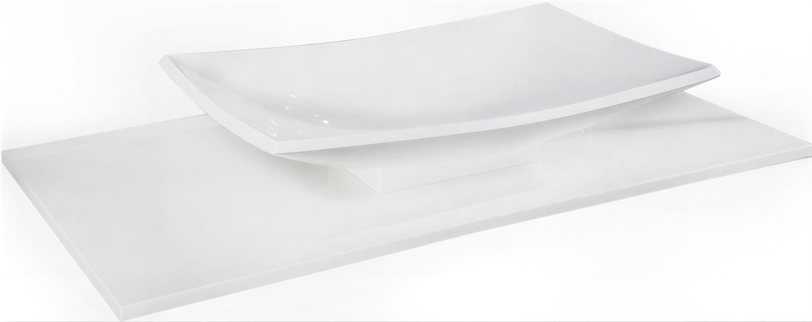 Изображение товара Столешница Armadi Art NeoArt 111 Solid Glass прямоугольная белая