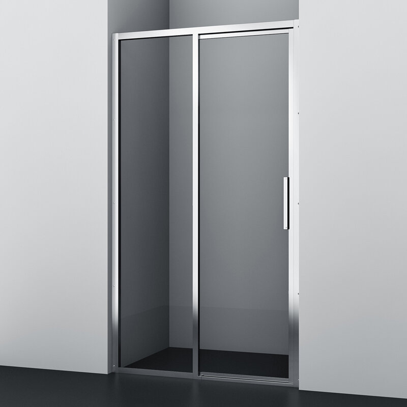 Изображение товара Душевая дверь WasserKRAFT Lopau 32S, 120 х 200 см, профиль хром, стекло прозрачное, 32S05L/R
