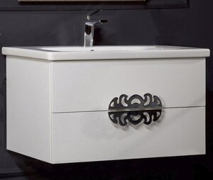 Изображение товара Тумба под раковину Armadi Art NeoArt 100 см подвесная белая