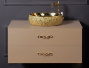 Изображение товара Тумба под раковину Armadi Art NeoArt 110 см подвесная, капучино, 831-110-CP