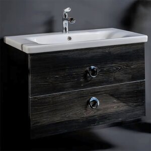 Изображение товара Тумба под раковину Armadi Art NeoArt 80 см подвесная с системой плавного закрывания