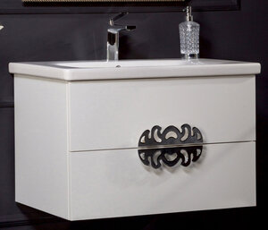 Изображение товара Тумба под раковину Armadi Art NeoArt 80 см белая подвесная