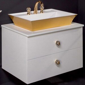 Изображение товара Тумба под раковину Armadi Art NeoArt 80 см, белая, подвесная