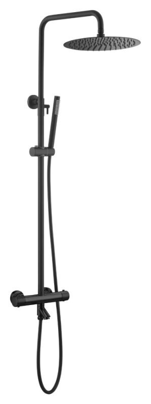 Изображение товара Душевая система Boheme Uno 468-T-B термостатическая, черный