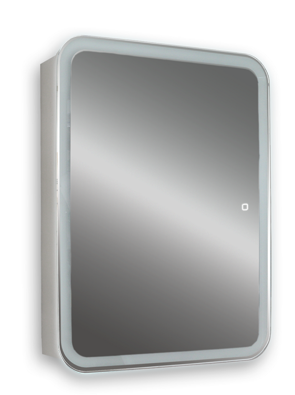 Изображение товара Зеркальный шкаф Silver Mirrors Фиджи flip 50 х 75 см, с LED-подсветкой, розеткой и сенсором, LED-00002471