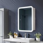 Зеркальный шкаф Silver Mirrors Фиджи flip 51 х 75 см, с LED-подсветкой, розеткой и сенсором, LED-00002471 - фото 1