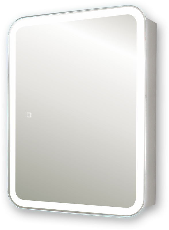 Изображение товара Зеркальный шкаф Silver Mirrors Фиджи flip 60 х 80 см, с LED-подсветкой, розеткой и сенсором, LED-00002472