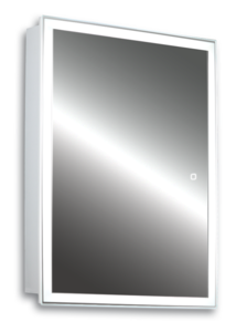 Изображение товара Зеркальный шкаф Silver Mirrors Киото flip 55 х 75 см, с LED-подсветкой, розеткой и сенсором, LED-00002473