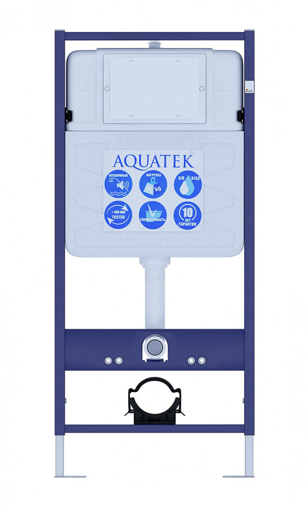 Изображение товара Инсталляция для подвесного унитаза Aquatek Easy Fix 50, крепление к стене и полу