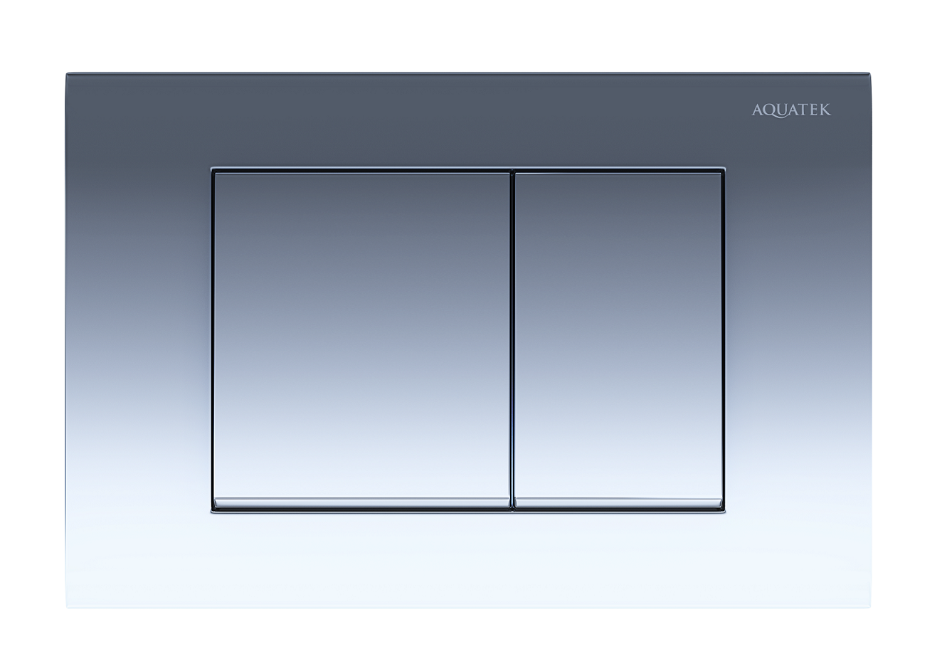 Изображение товара Панель смыва Aquatek с квадратными клавишами хром глянцевый модель KDI-0000010 (001B)