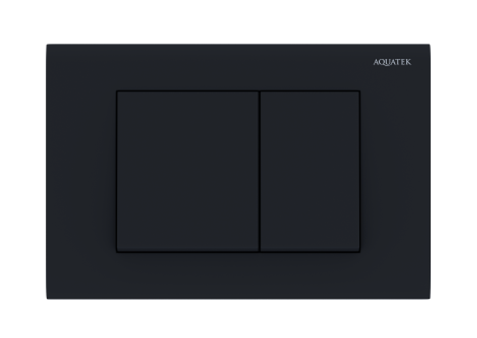 Изображение товара Панель смыва Aquatek KDI-0000012 черный матовый с квадратными клавишами